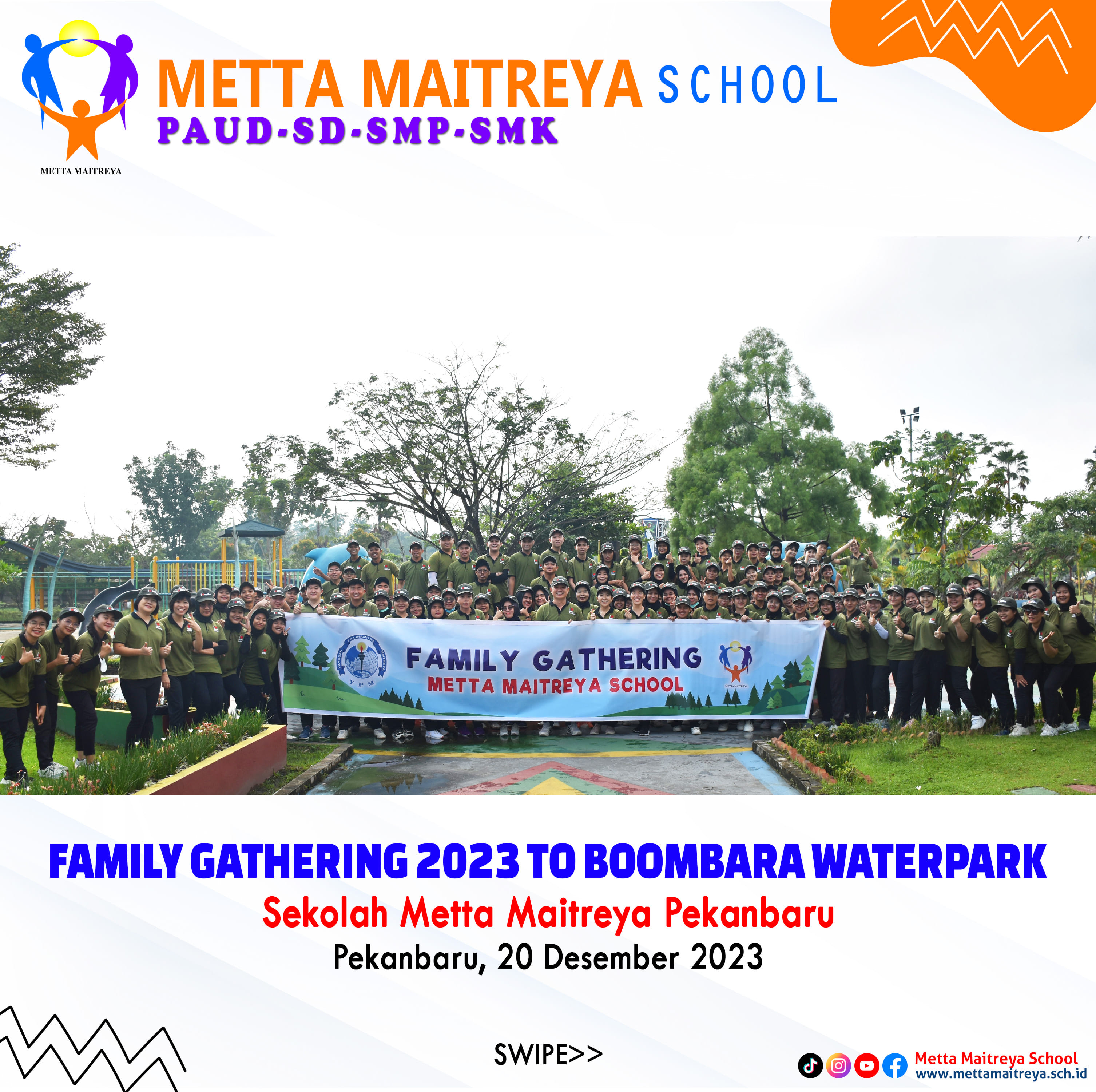 Family Gathering 2023 To Boombara Waterpark Pekanbaru | SEKOLAH METTA MAITREYA